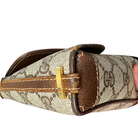 Gucci vintage brown GG crossbody bag - Picture 6 of 12